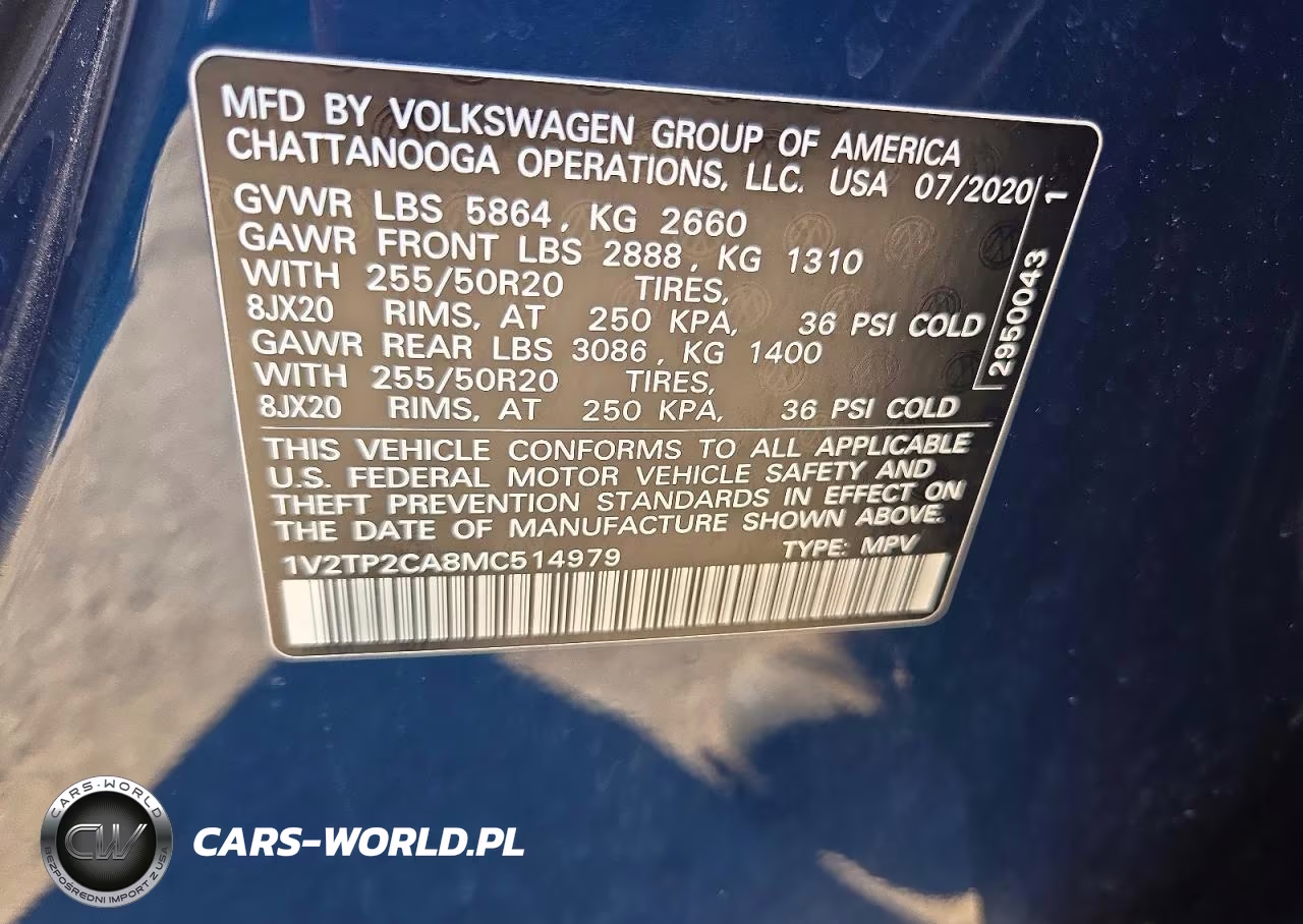 2021 Volkswagen Atlas Sel Premium VIN:1V2TP2CA8MC514979 - 13