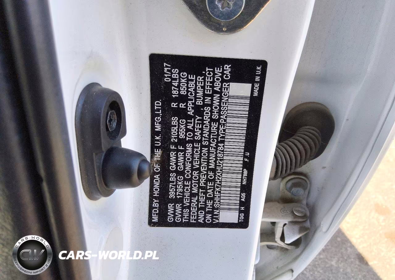 2017 Honda Civic Lx VIN:SHHFK7H2XHU218784 - 13