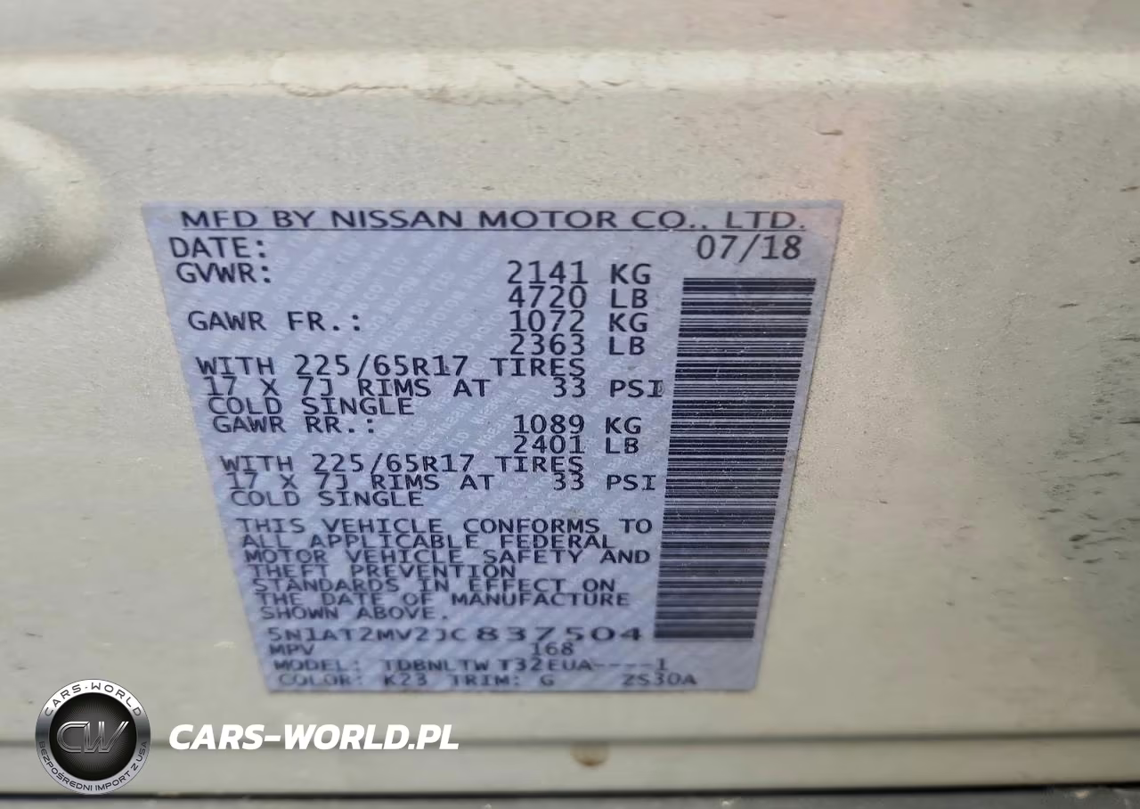 2018 Nissan Rogue Sv VIN:5N1AT2MV2JC837504 - 13