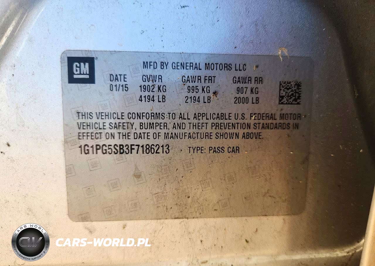 2015 Chevrolet Cruze Ltz VIN:1G1PG5SB3F7186213 - 12