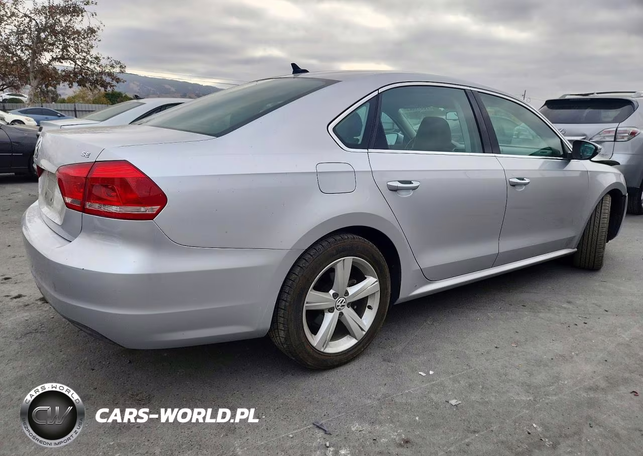 2012 Volkswagen Passat Se VIN:1VWBH7A32CC022195 - 3