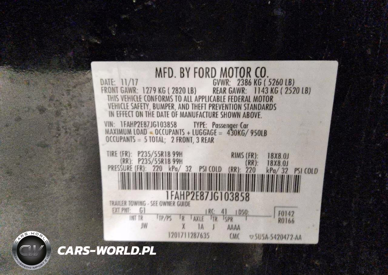 2018 Ford Taurus Sel VIN:1FAHP2E87JG103858 - 12