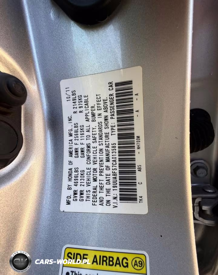 2012 Acura Tl VIN:19UUA8F57CA013585 - 10