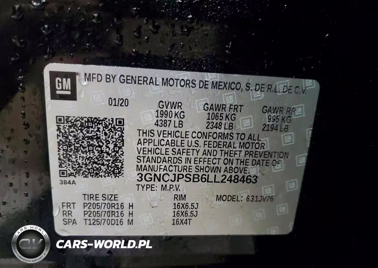 2020 Chevrolet Trax 1Lt VIN:3GNCJPSB6LL248463 - 13