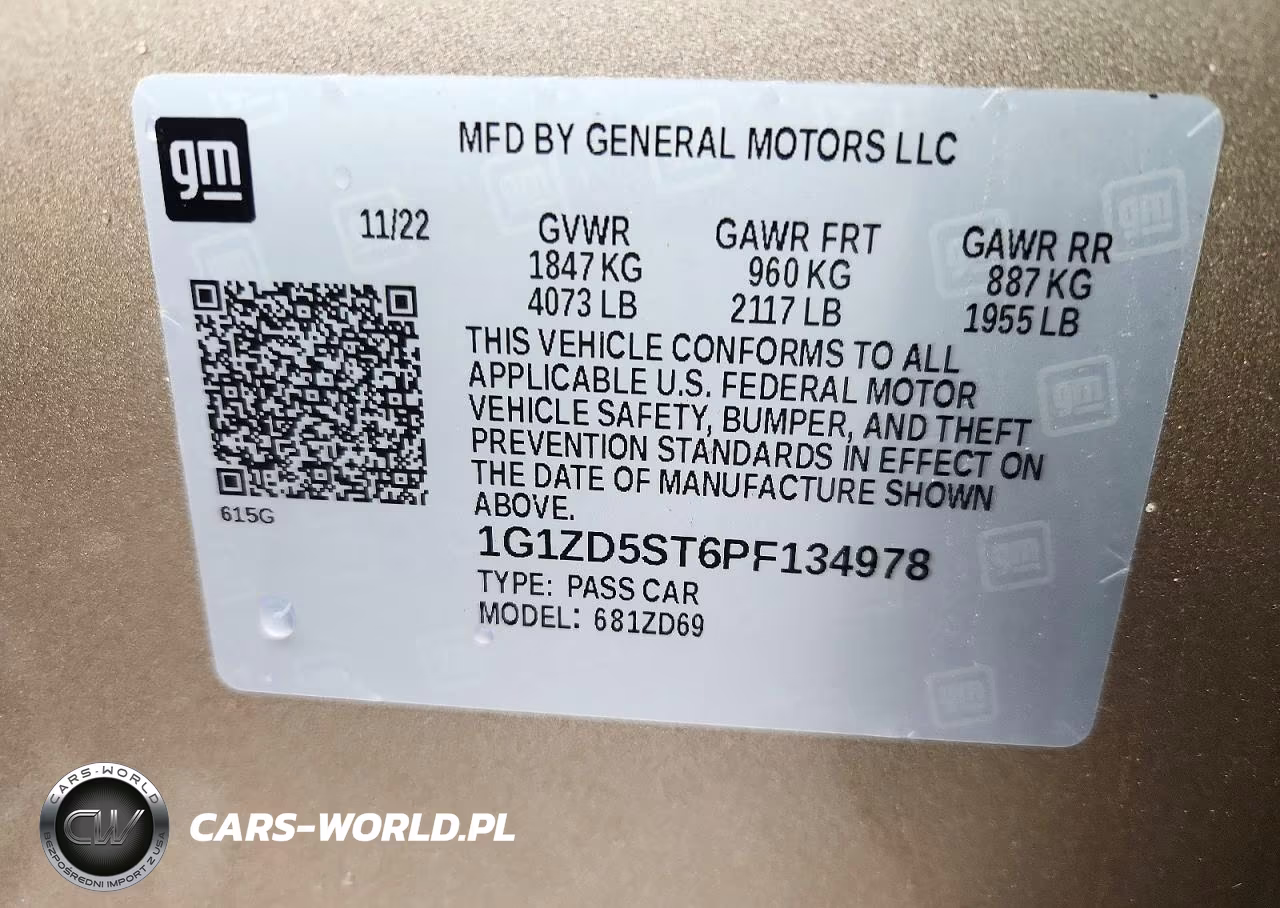 2023 Chevrolet Malibu Lt VIN:1G1ZD5ST6PF134978 - 12