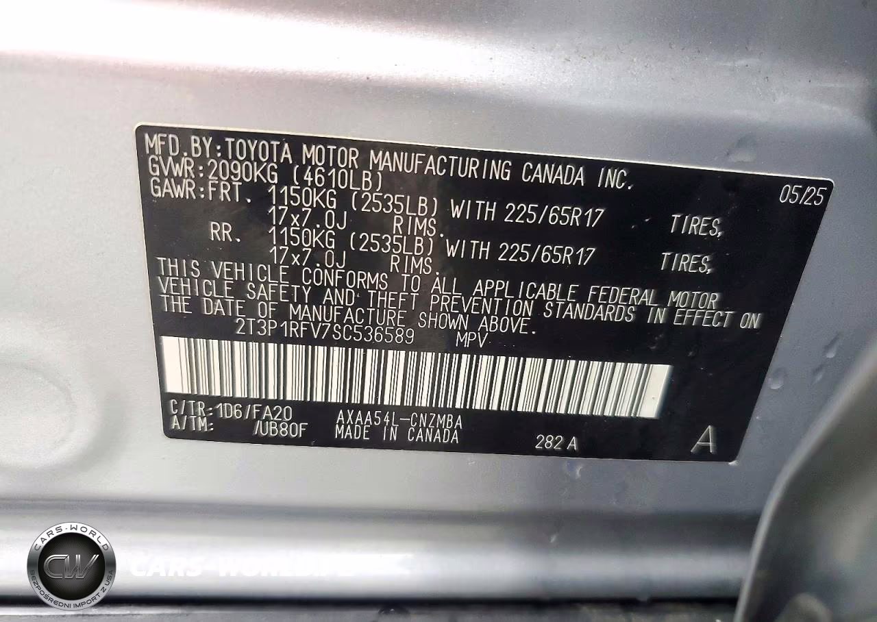 2025 Toyota Rav4 Xle VIN:2T3P1RFV7SC536589 - 13