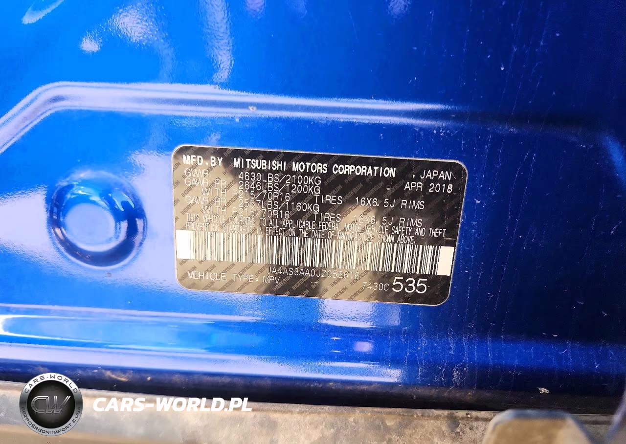 2018 Mitsubishi Eclipse Cross Es VIN:JA4AS3AA0JZ056616 - 13