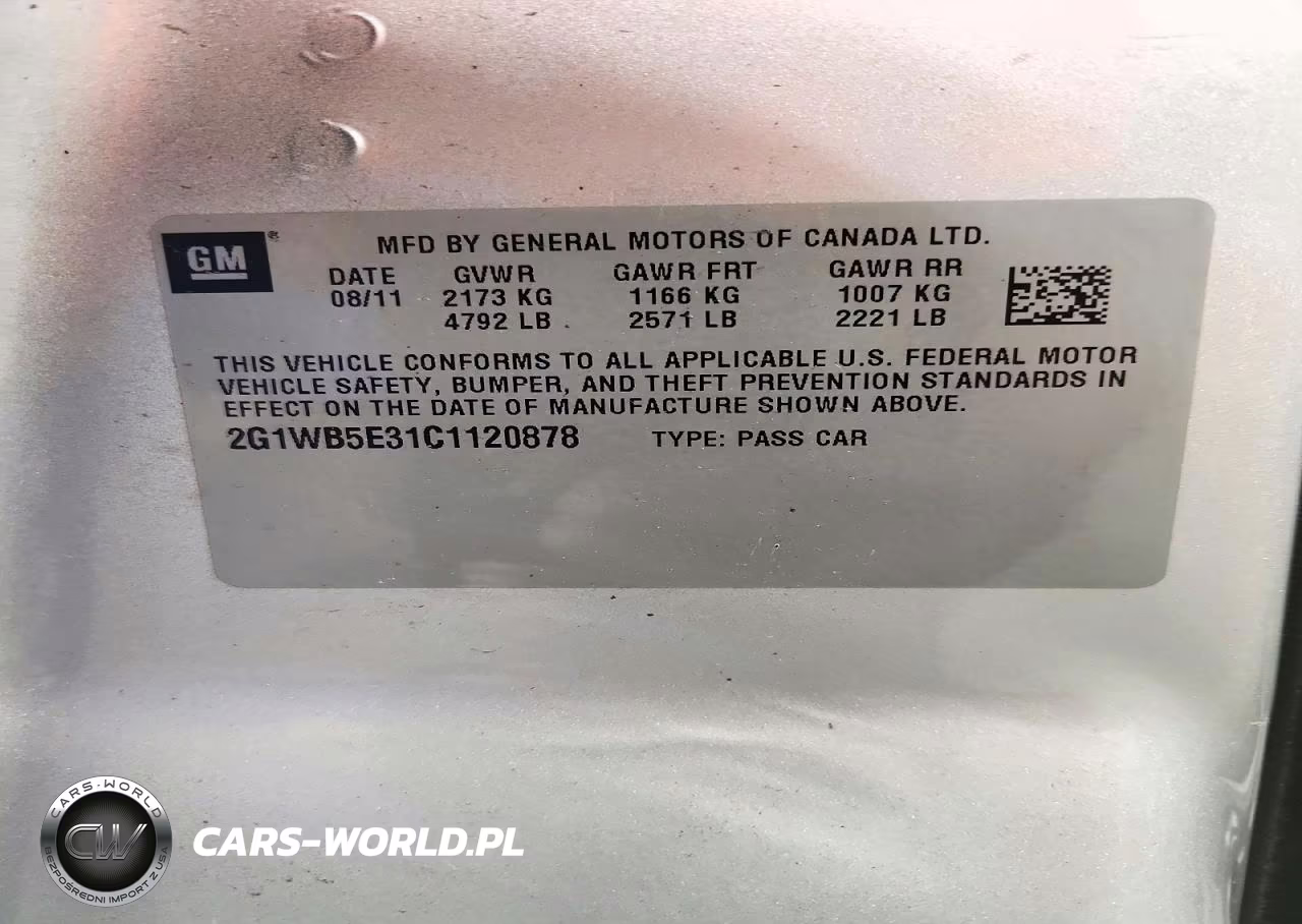 2012 Chevrolet Impala Lt VIN:2G1WB5E31C1120878 - 12