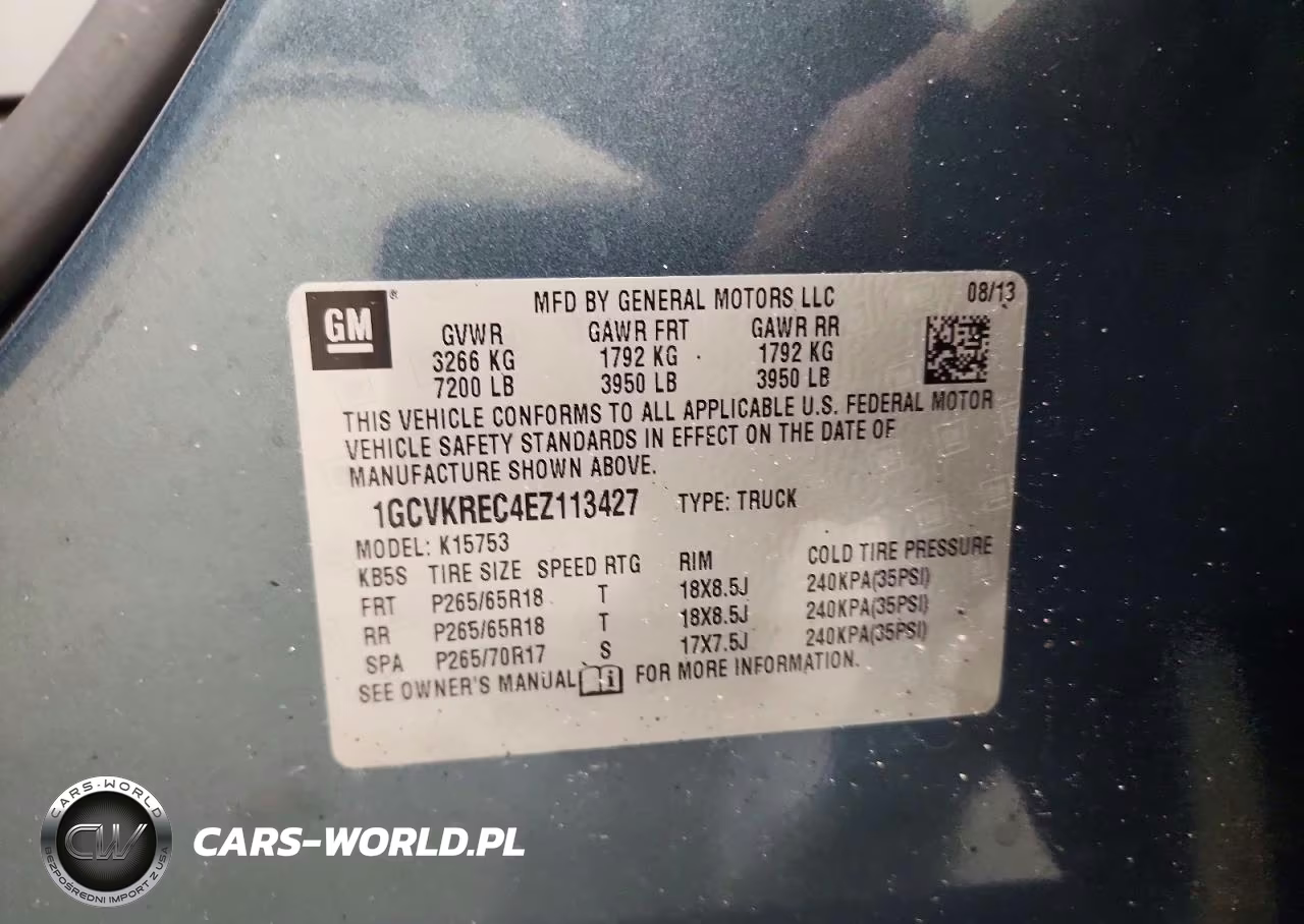2014 Chevrolet Silverado K1500 Lt VIN:1GCVKREC4EZ113427 - 12