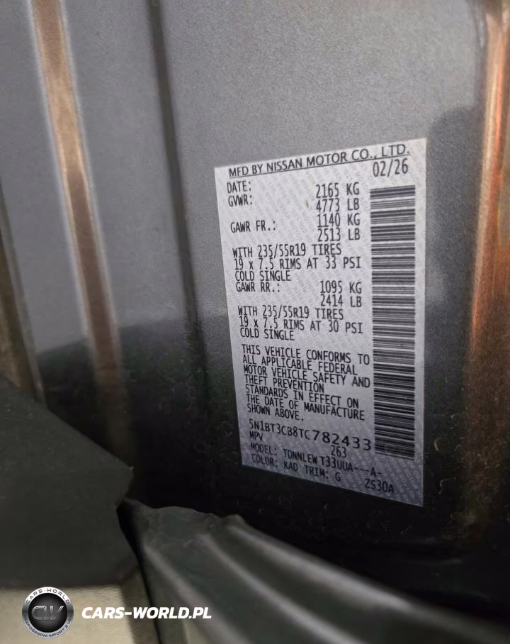 2026 Nissan Rogue Sl VIN:5N1BT3CB8TC782433 - 13