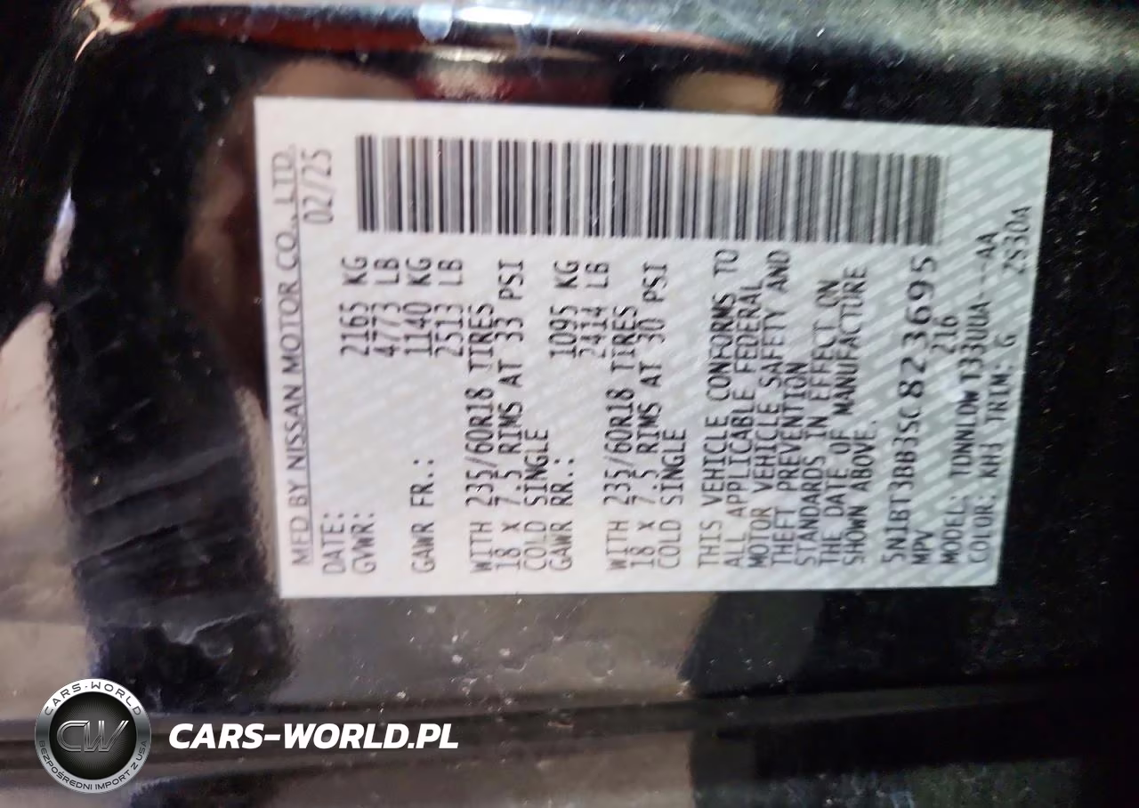 2025 Nissan Rogue Sv VIN:5N1BT3BB3SC823695 - 13