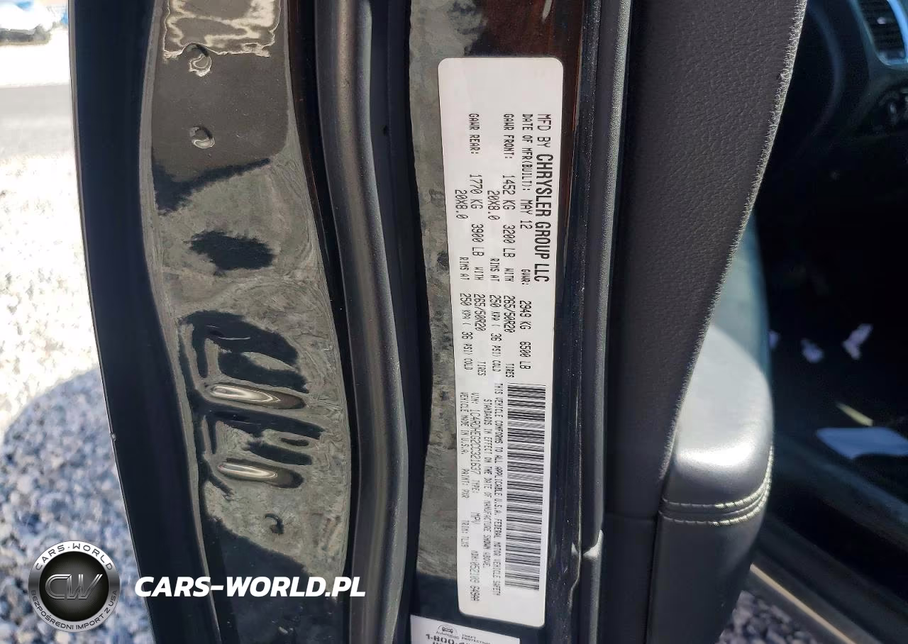 2012 Dodge Durango Citadel VIN:1C4RDHEG2CC321637 - 14