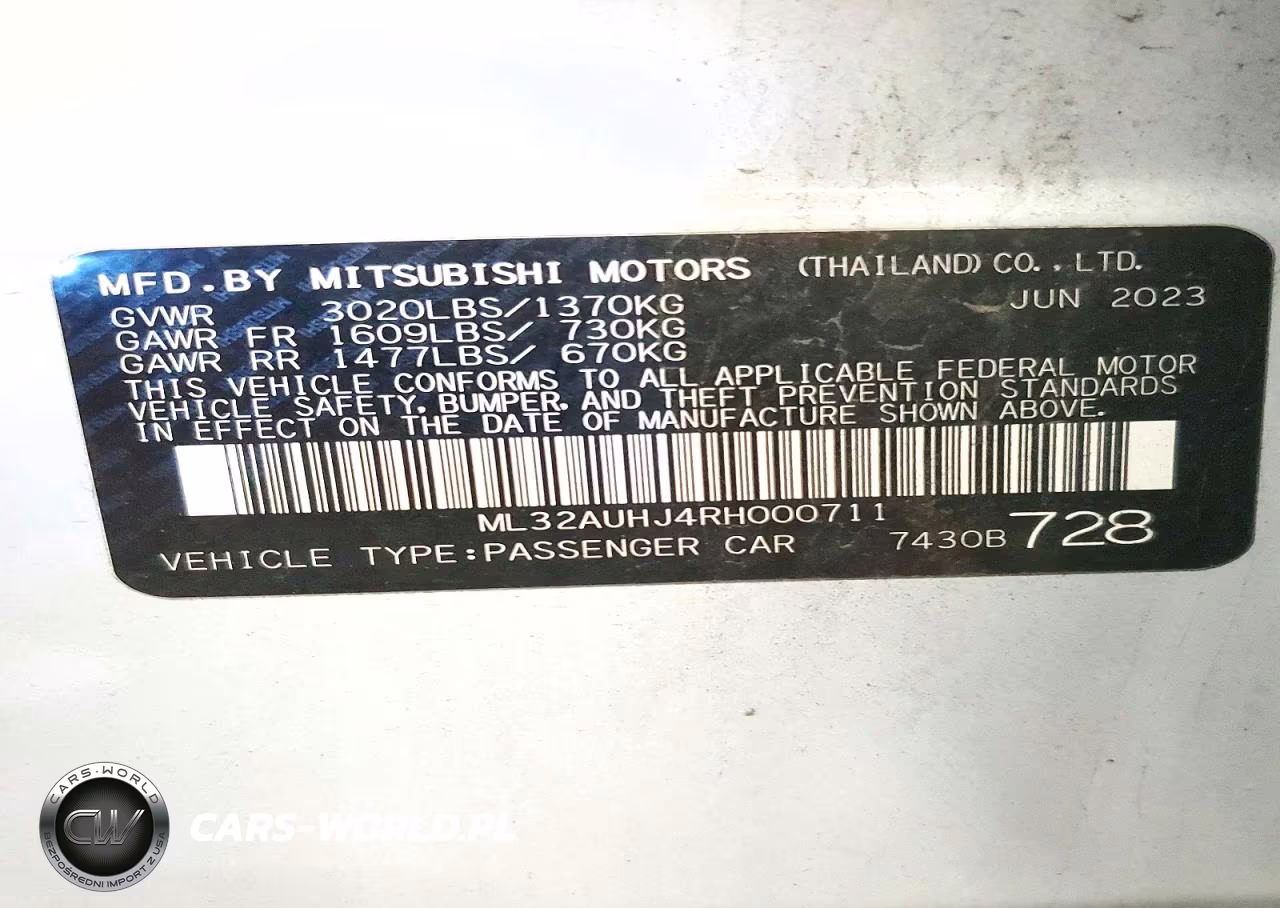 2024 Mitsubishi Mirage Es VIN:ML32AUHJ4RH000711 - 12