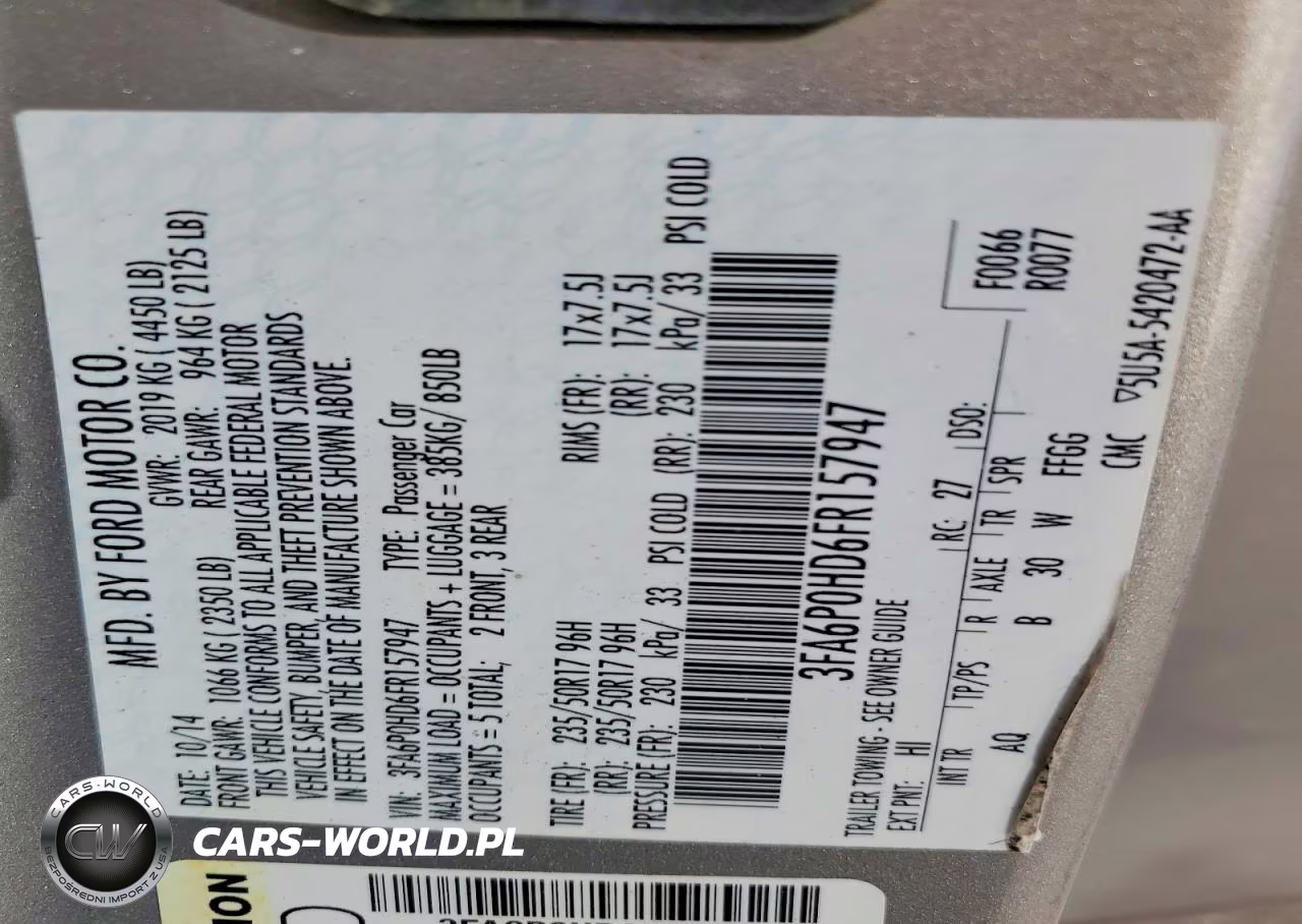 2015 Ford Fusion Se VIN:3FA6P0HD6FR157947 - 12