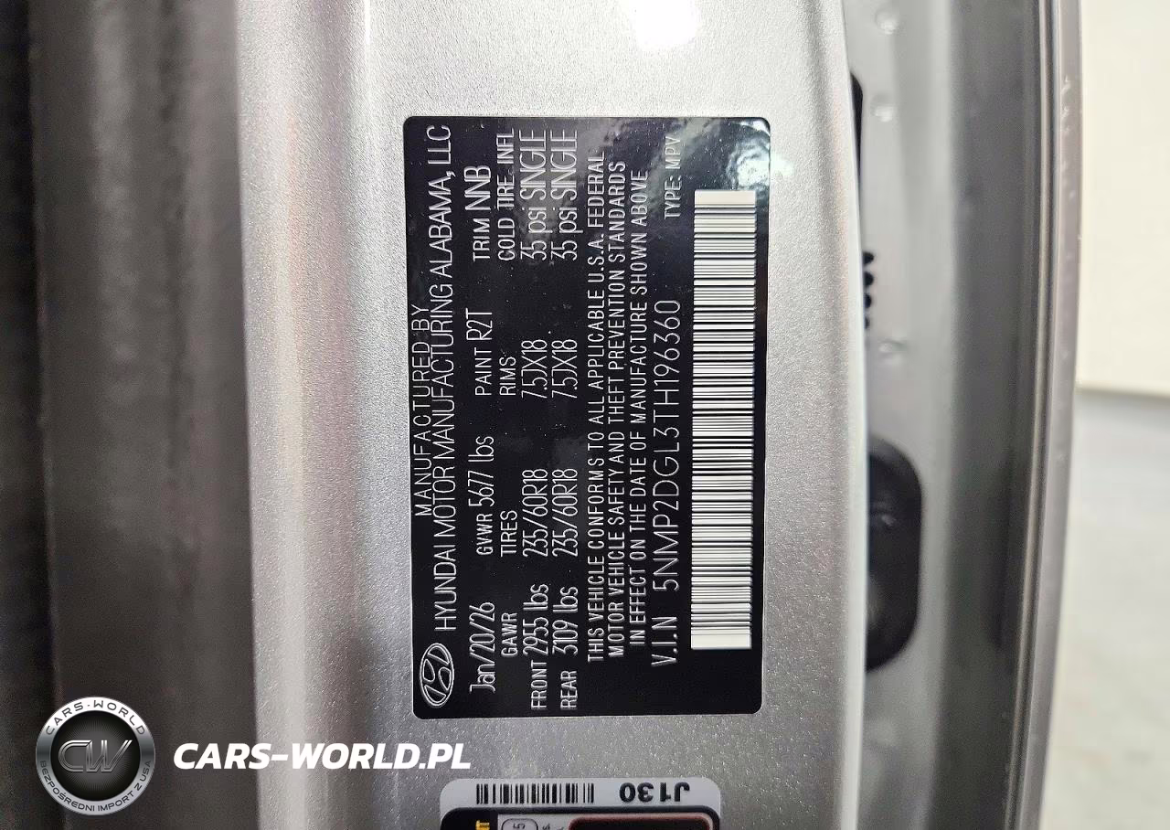 2026 Hyundai Santa Fe Sel VIN:5NMP2DGL3TH196360 - 13