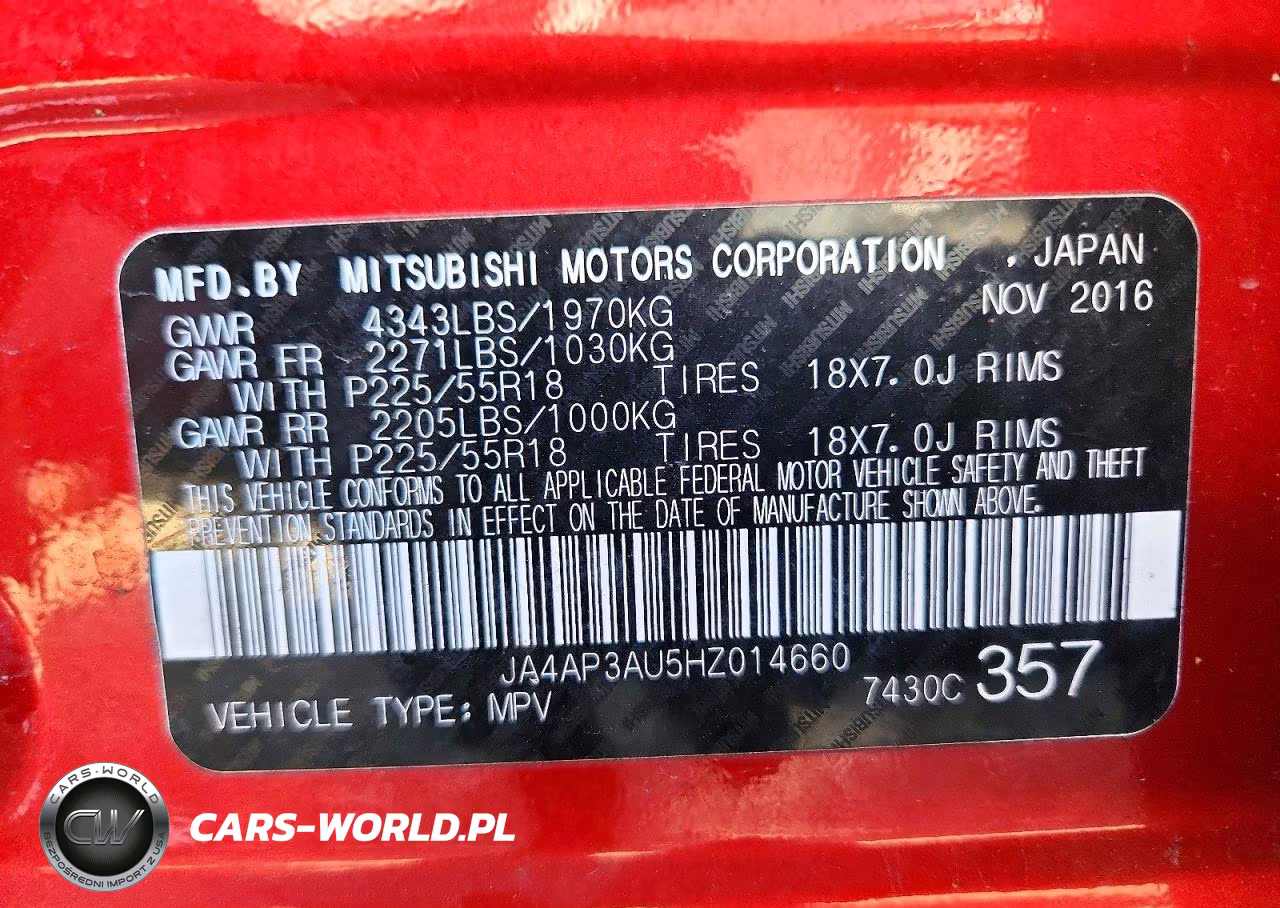 2017 Mitsubishi Outlander Sport Es VIN:JA4AP3AU5HZ014660 - 12