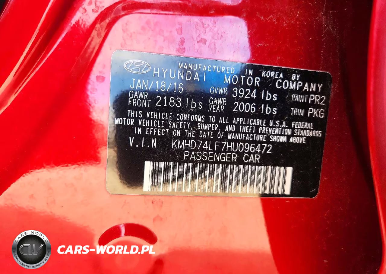 2017 Hyundai Elantra Se VIN:KMHD74LF7HU096472 - 12