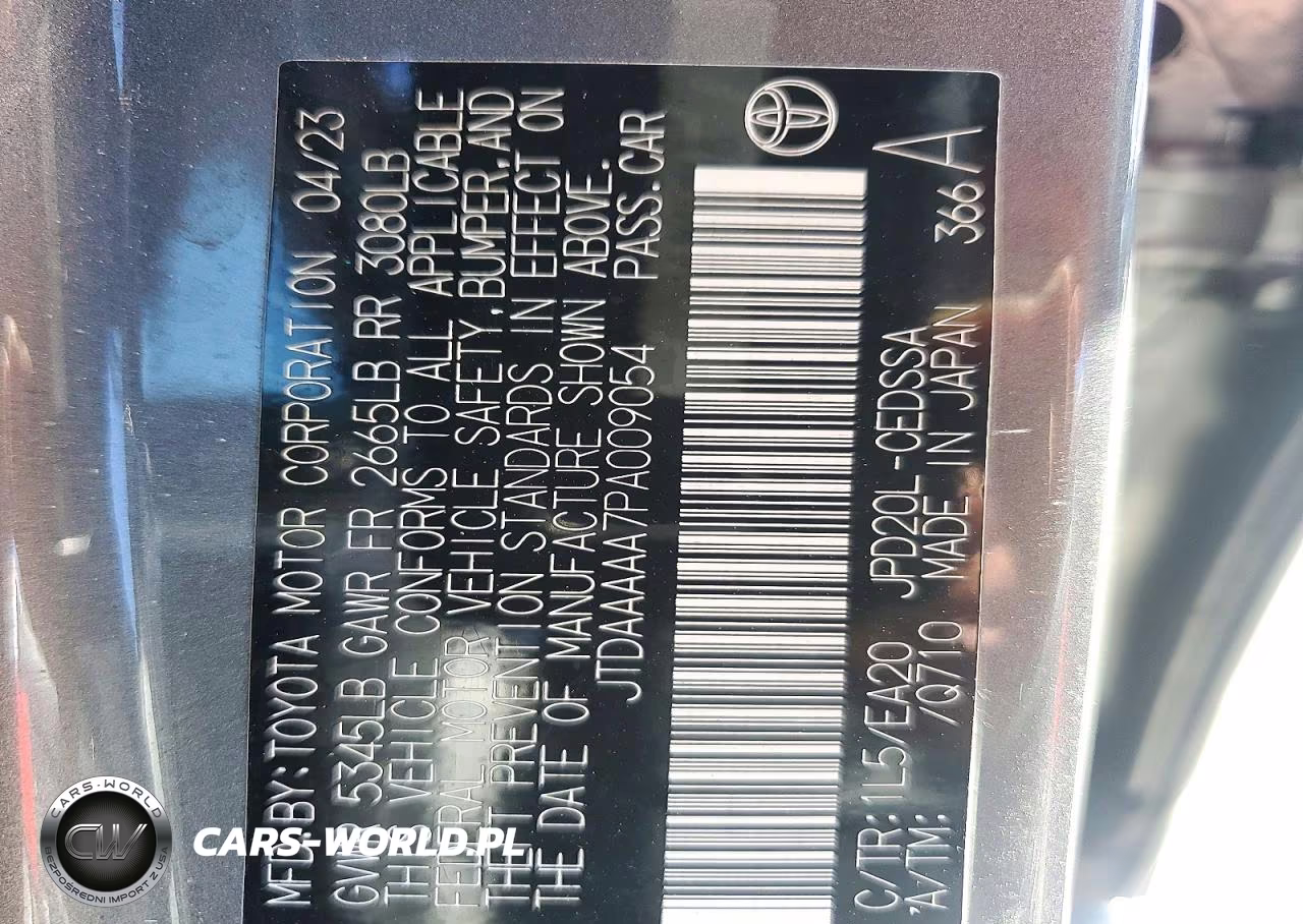 2023 Toyota Mirai Xle VIN:JTDAAAAA7PA009054 - 12