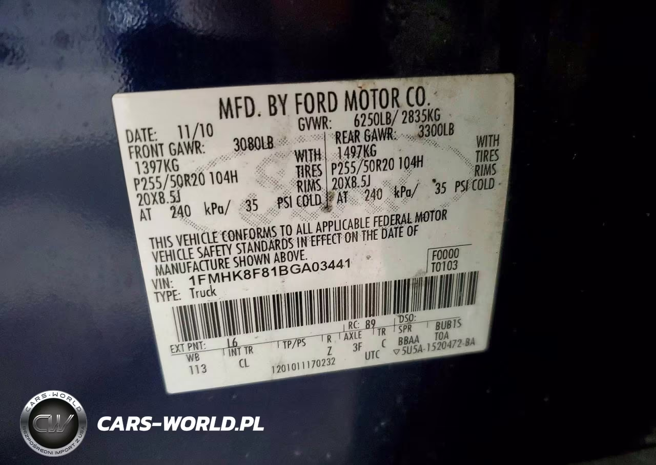 2011 Ford Explorer Limited VIN:1FMHK8F81BGA03441 - 14