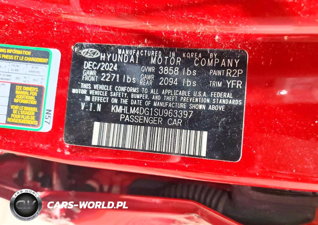 2025 Hyundai Elantra Sel Sport VIN:KMHLM4DG1SU963397 - 12
