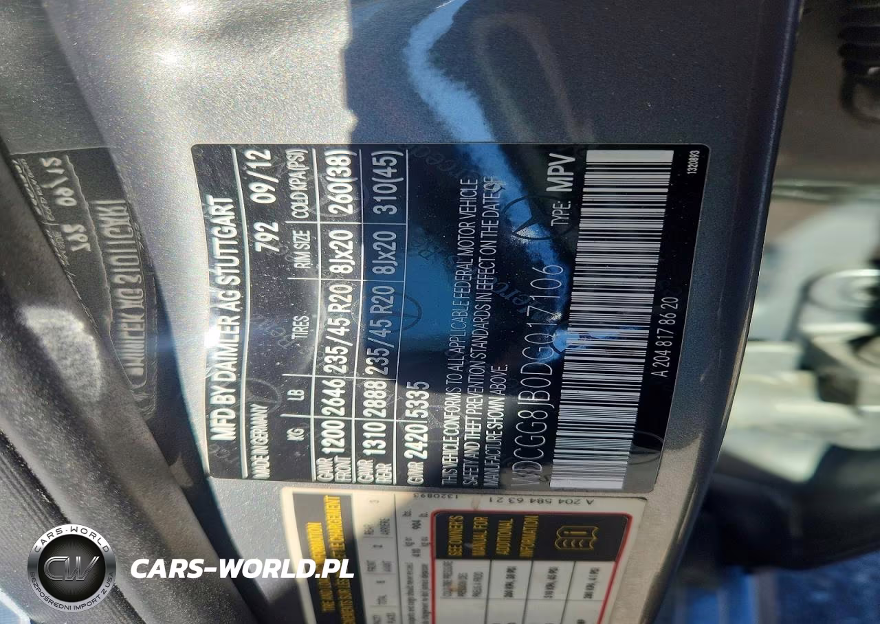 2013 Mercedes-Benz Glk 350 4Matic VIN:WDCGG8JB0DG017106 - 12