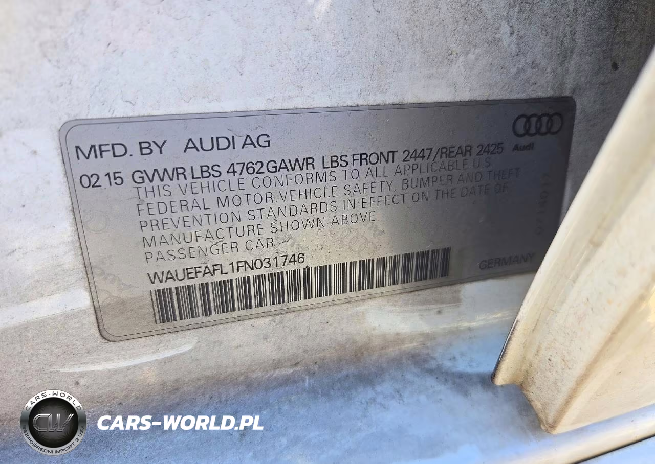 2015 Audi A4 Premium Plus VIN:WAUEFAFL1FN031746 - 12