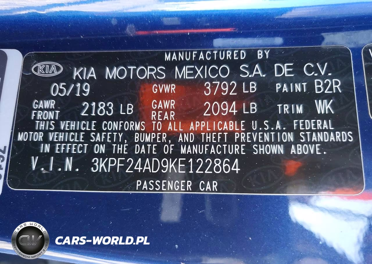 2019 Kia Forte Lxs VIN:3KPF24AD9KE122864 - 12