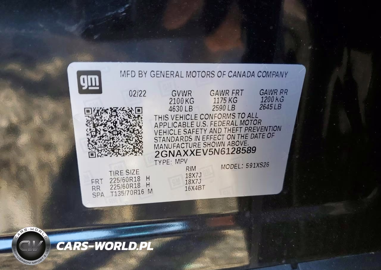 2022 Chevrolet Equinox Premier VIN:2GNAXXEV5N6128589 - 13