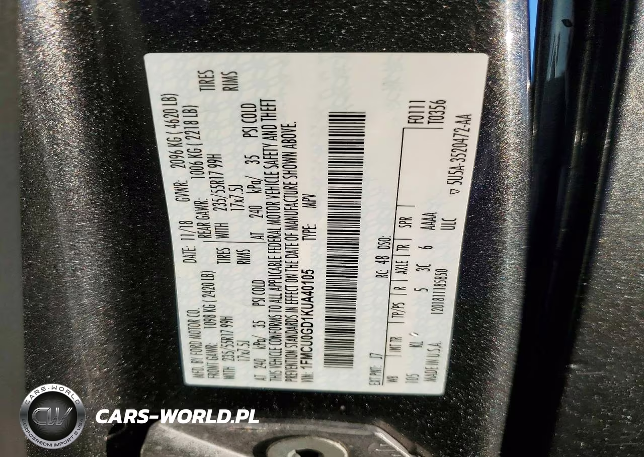 2019 Ford Escape Se VIN:1FMCU0GD1KUA40105 - 13