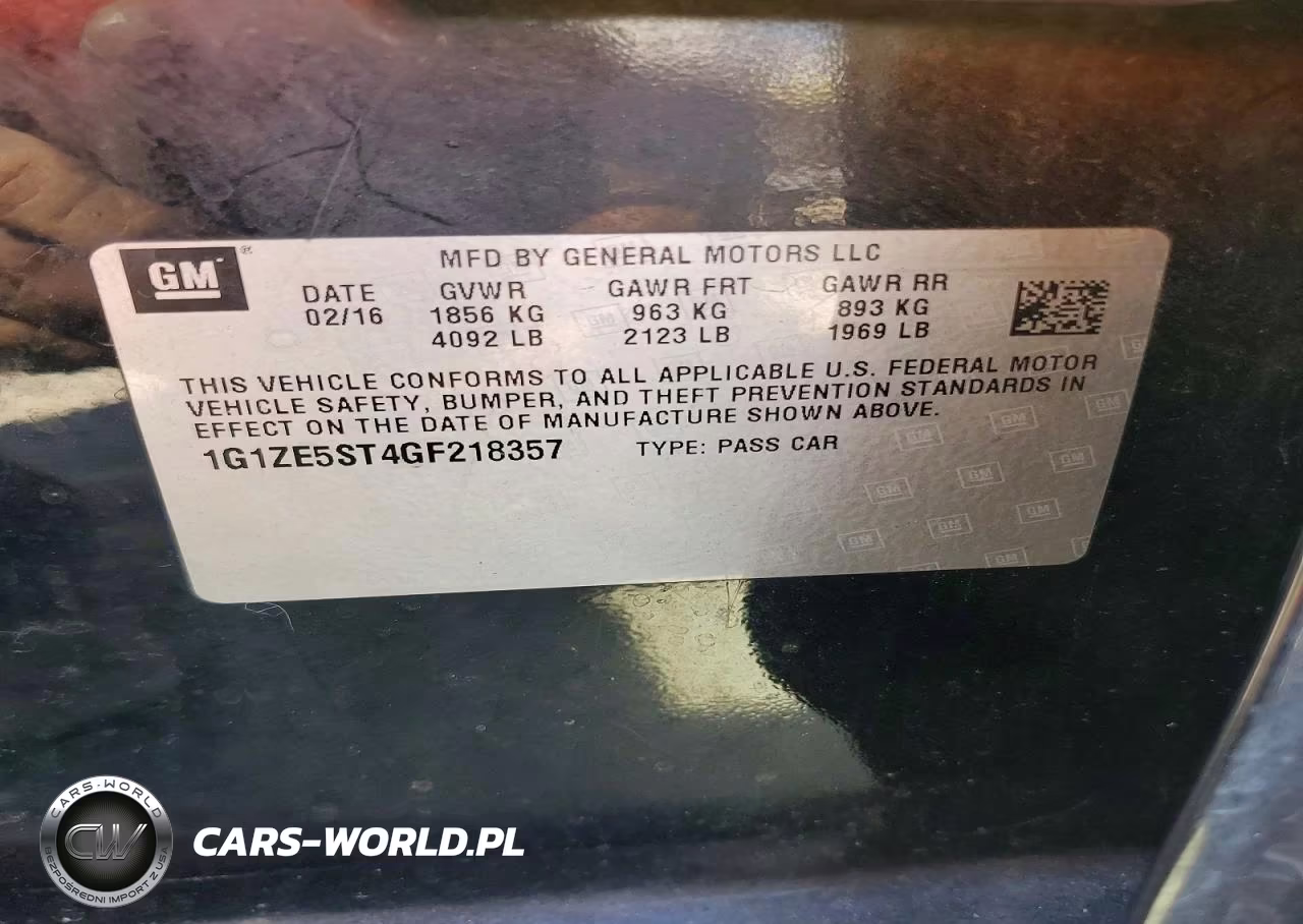 2016 Chevrolet Malibu Lt VIN:1G1ZE5ST4GF218357 - 12