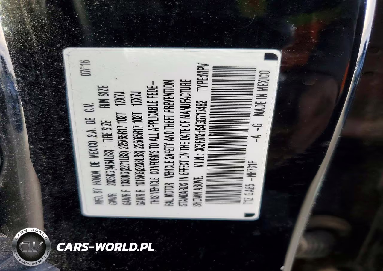 2016 Honda Cr-V Ex VIN:3CZRM3H54GG717482 - 14