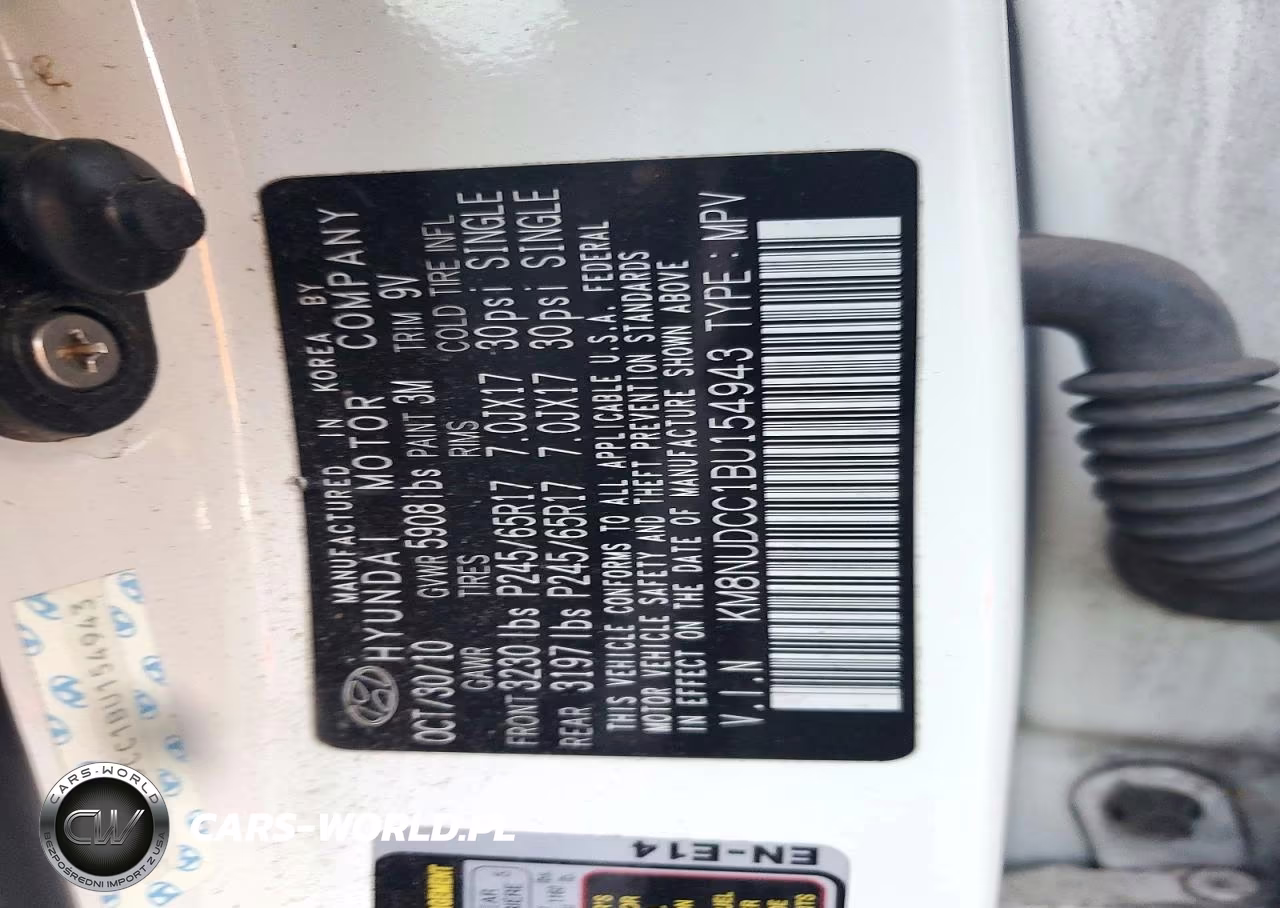 2011 Hyundai Veracruz Gls VIN:KM8NUDCC1BU154943 - 14