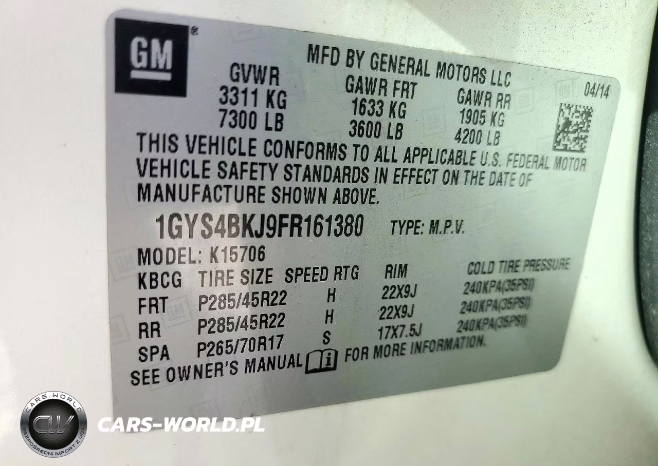 2015 Cadillac Escalade Luxury VIN:1GYS4BKJ9FR161380 - 13