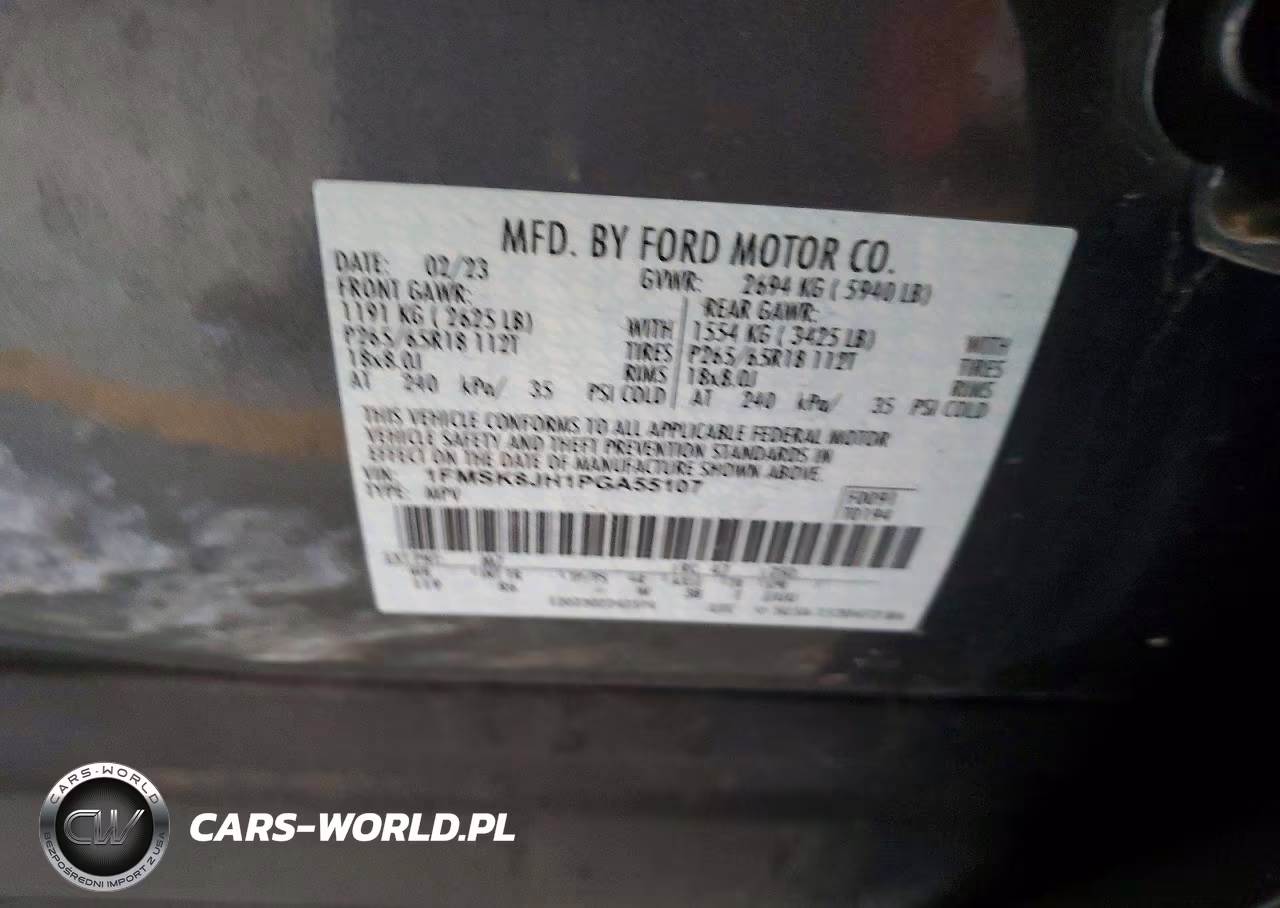 2023 Ford Explorer Timberline VIN:1FMSK8JH1PGA55107 - 13