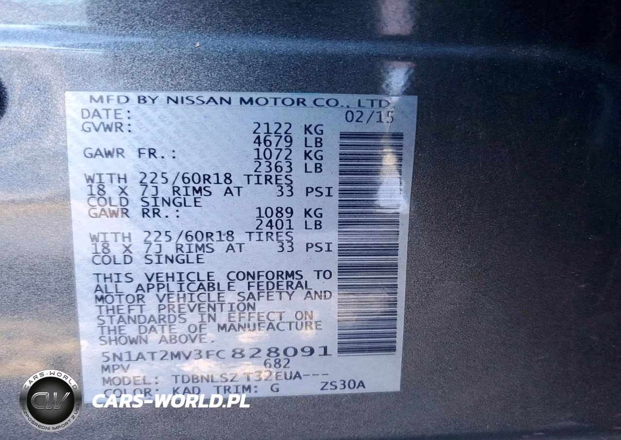 2015 Nissan Rogue Sl VIN:5N1AT2MV3FC828091 - 13