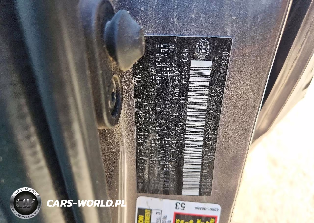 2021 Toyota Camry Xse VIN:4T1K61AK3MU444710 - 12