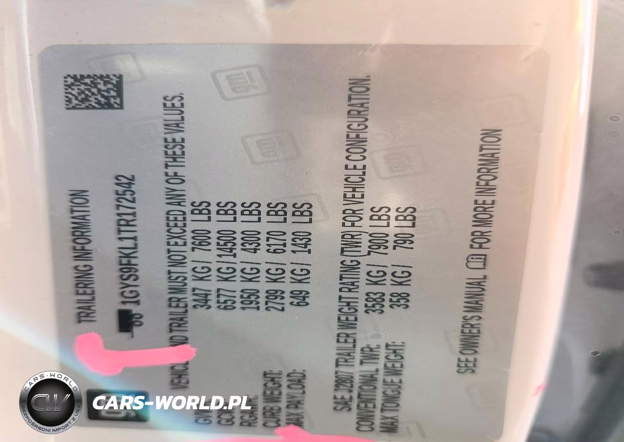 2026 Cadillac Escalade Sport VIN:1GYS9FKL1TR172542 - 14