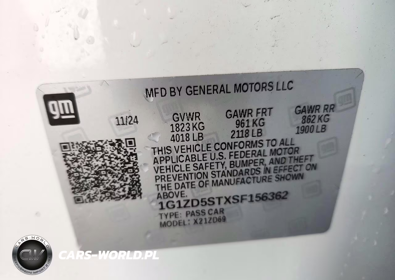 2025 Chevrolet Malibu Lt VIN:1G1ZD5STXSF156362 - 12