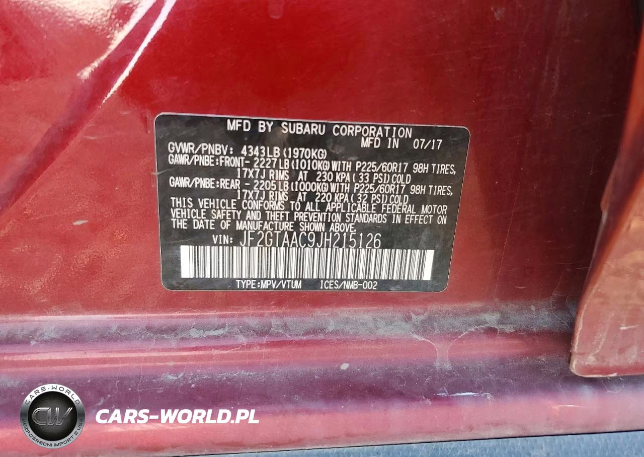 2018 Subaru Crosstrek VIN:JF2GTAAC9JH215126 - 12