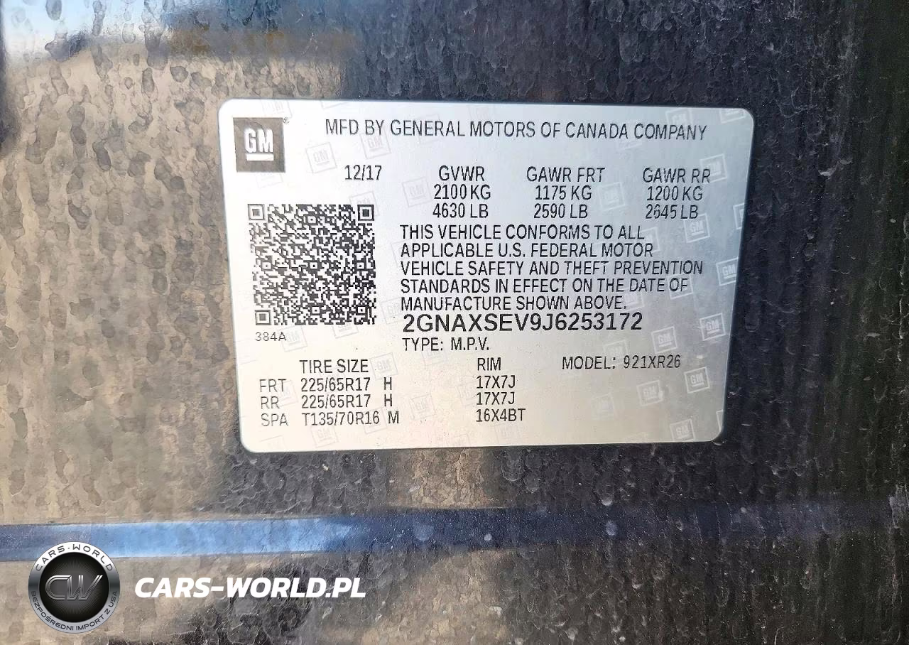 2018 Chevrolet Equinox Lt VIN:2GNAXSEV9J6253172 - 13
