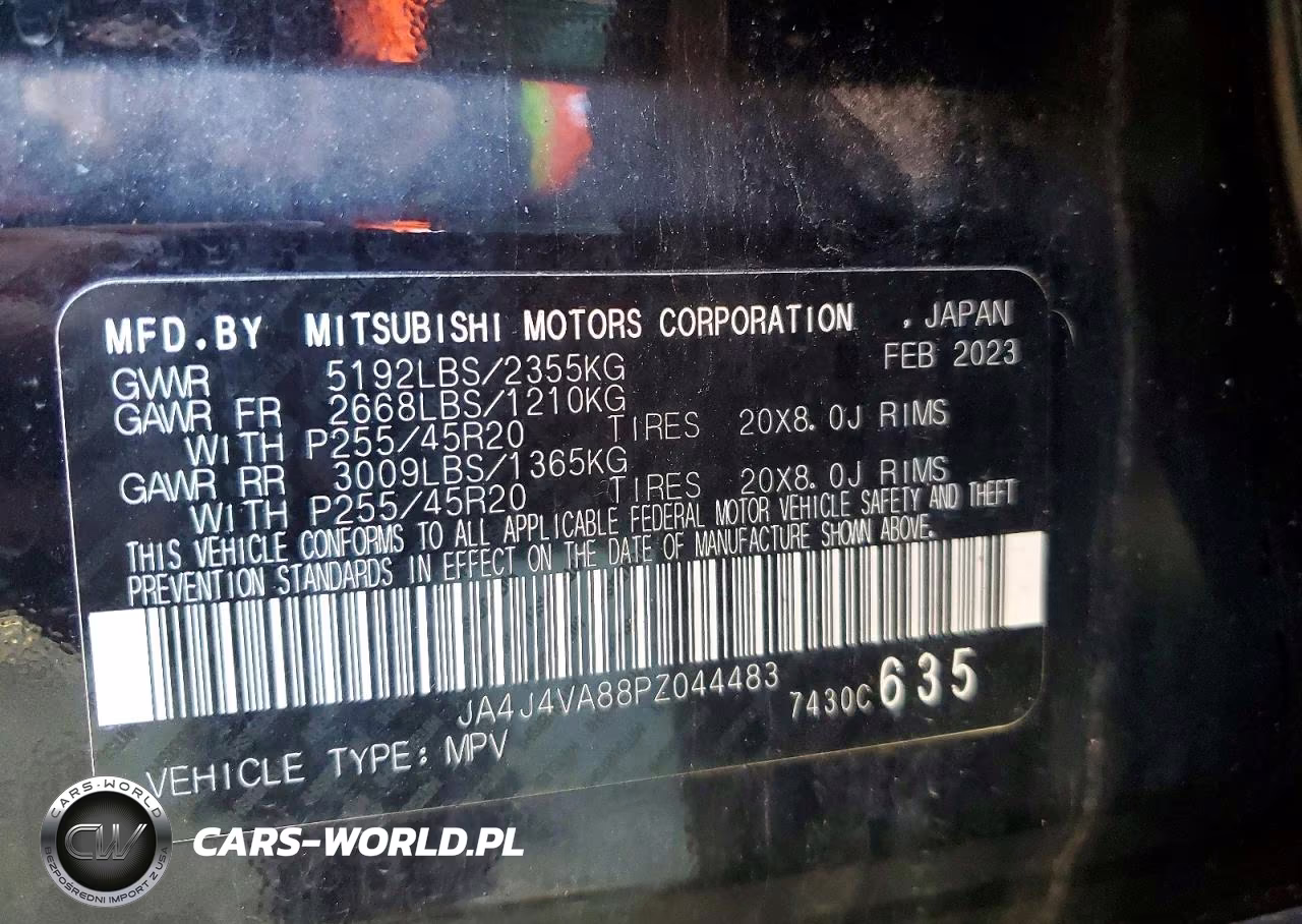 2023 Mitsubishi Outlander Sel VIN:JA4J4VA88PZ044483 - 13