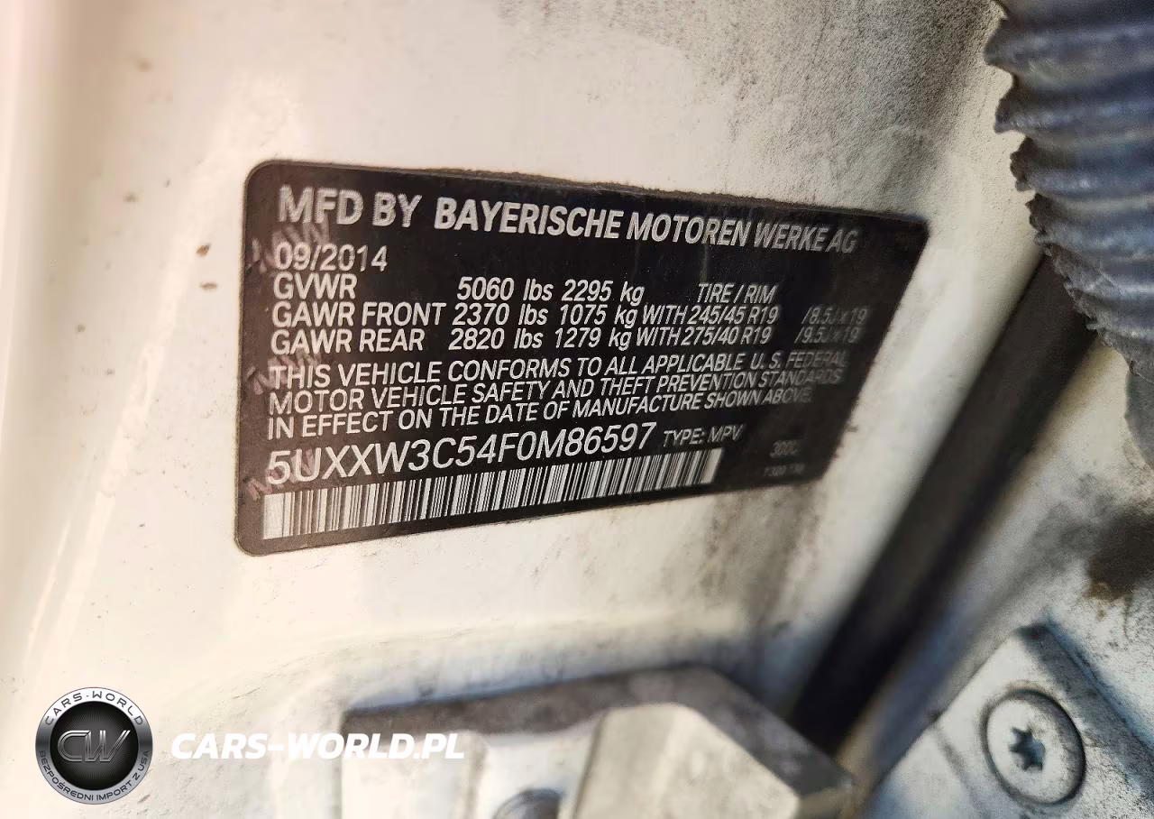 2015 BMW X4 xDrive28I VIN:5UXXW3C54F0M86597 - 13