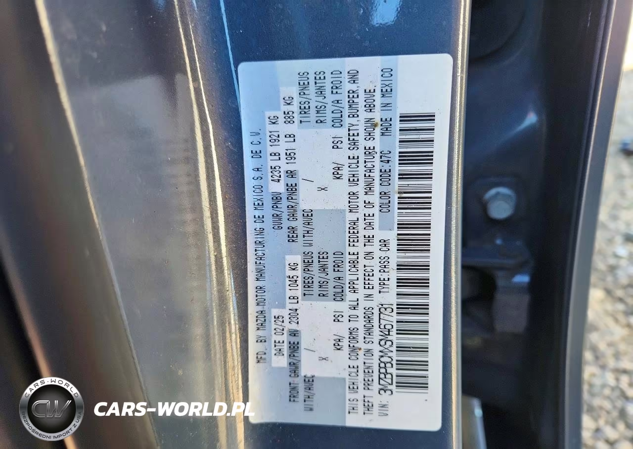 2025 Mazda 3 Preferred VIN:3MZBPBCMXSM467731 - 12
