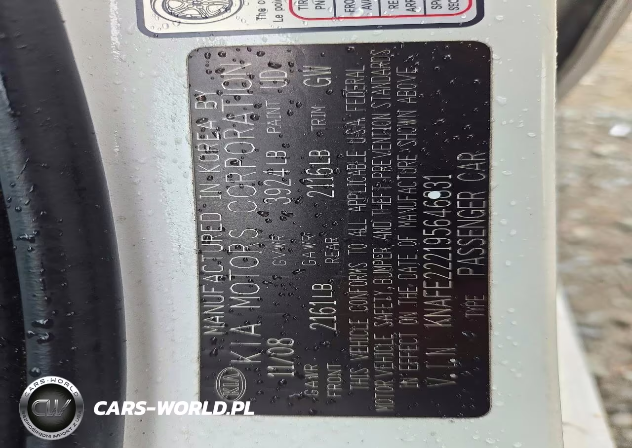 2009 Kia Spectra Lx VIN:KNAFE222195646831 - 12