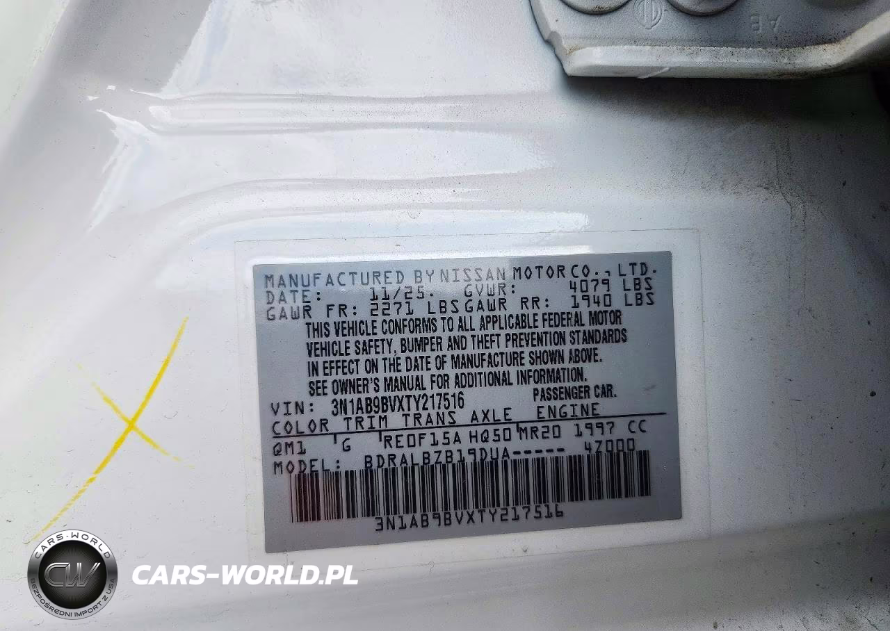 2026 Nissan Sentra S VIN:3N1AB9BVXTY217516 - 12