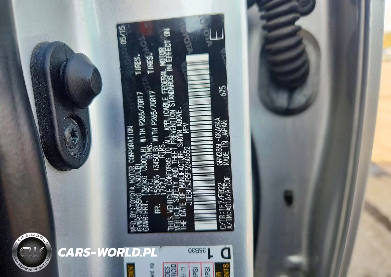 2015 Toyota 4Runner Sr5 VIN:JTEBU5JR5F5260652 - 13