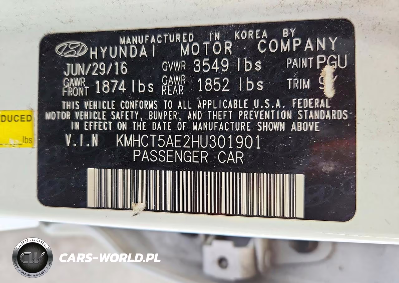 2017 Hyundai Accent Se VIN:KMHCT5AE2HU301901 - 13