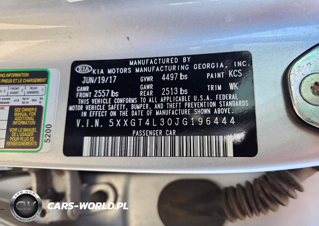 2018 Kia Optima Lx VIN:5XXGT4L30JG196444 - 12