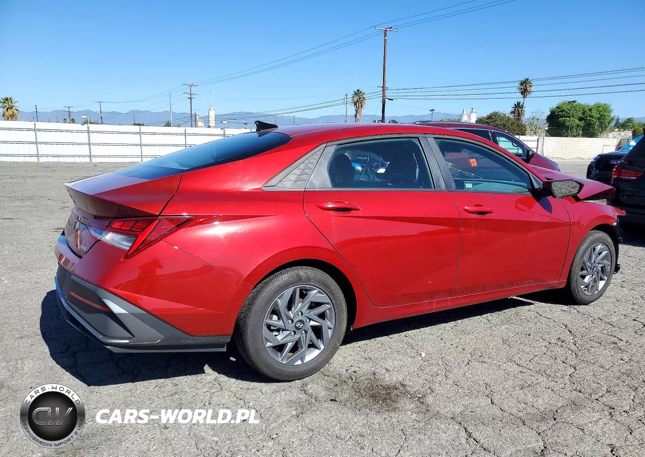 2025 Hyundai Elantra Hybrid Blue VIN:KMHLM4DJ0SU178395 - 3