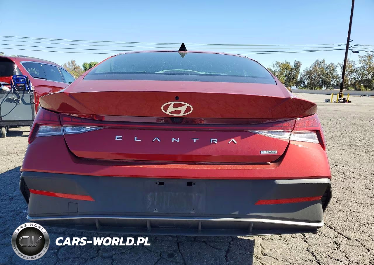 2025 Hyundai Elantra Hybrid Blue VIN:KMHLM4DJ0SU178395 - 6